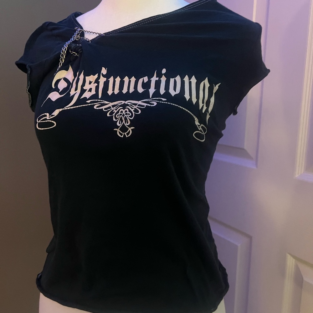 Black Graphic Women's Top